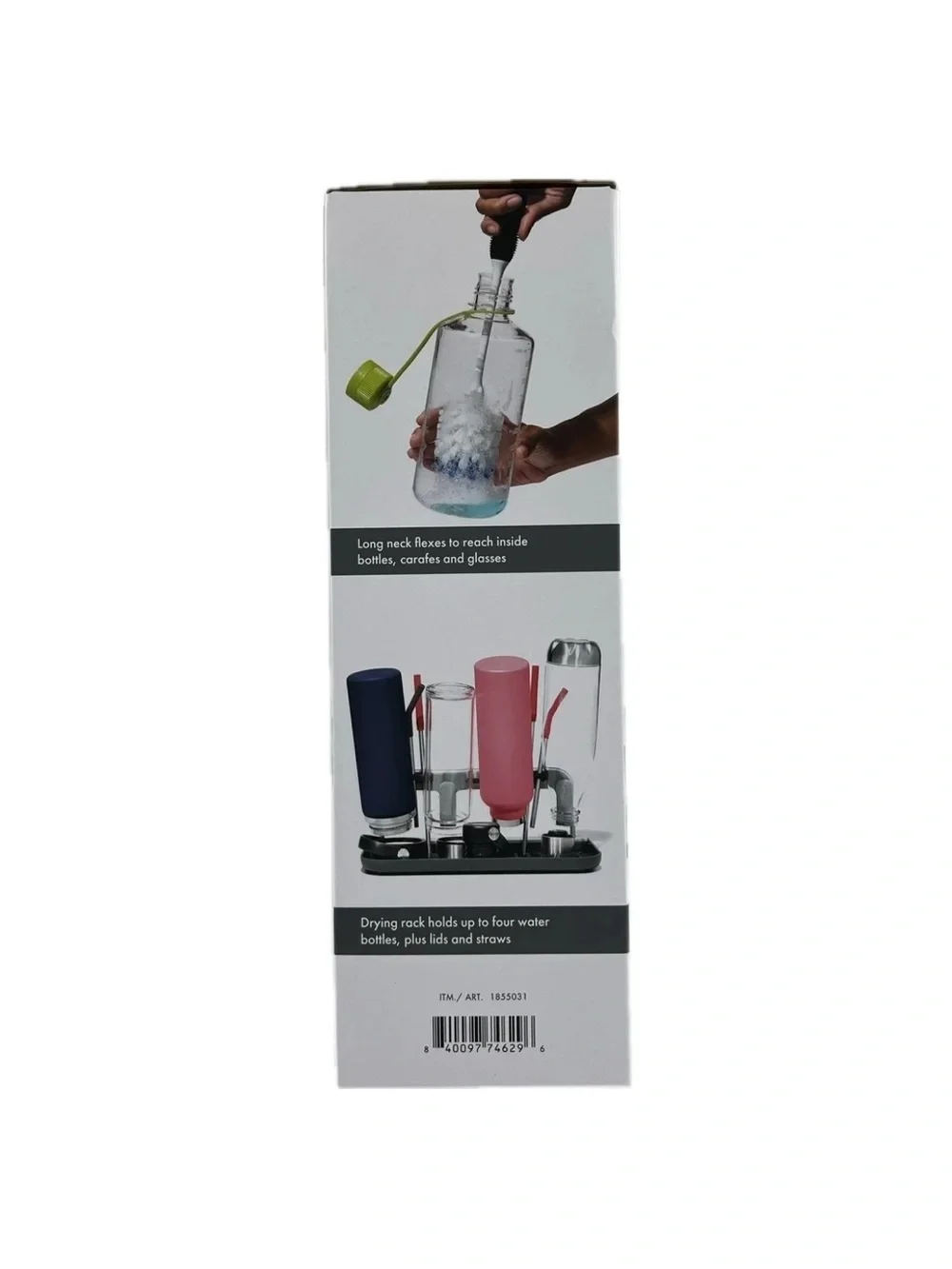 NIB OXO SoftWorks® Water Bottle Cleaning & Drying Set
